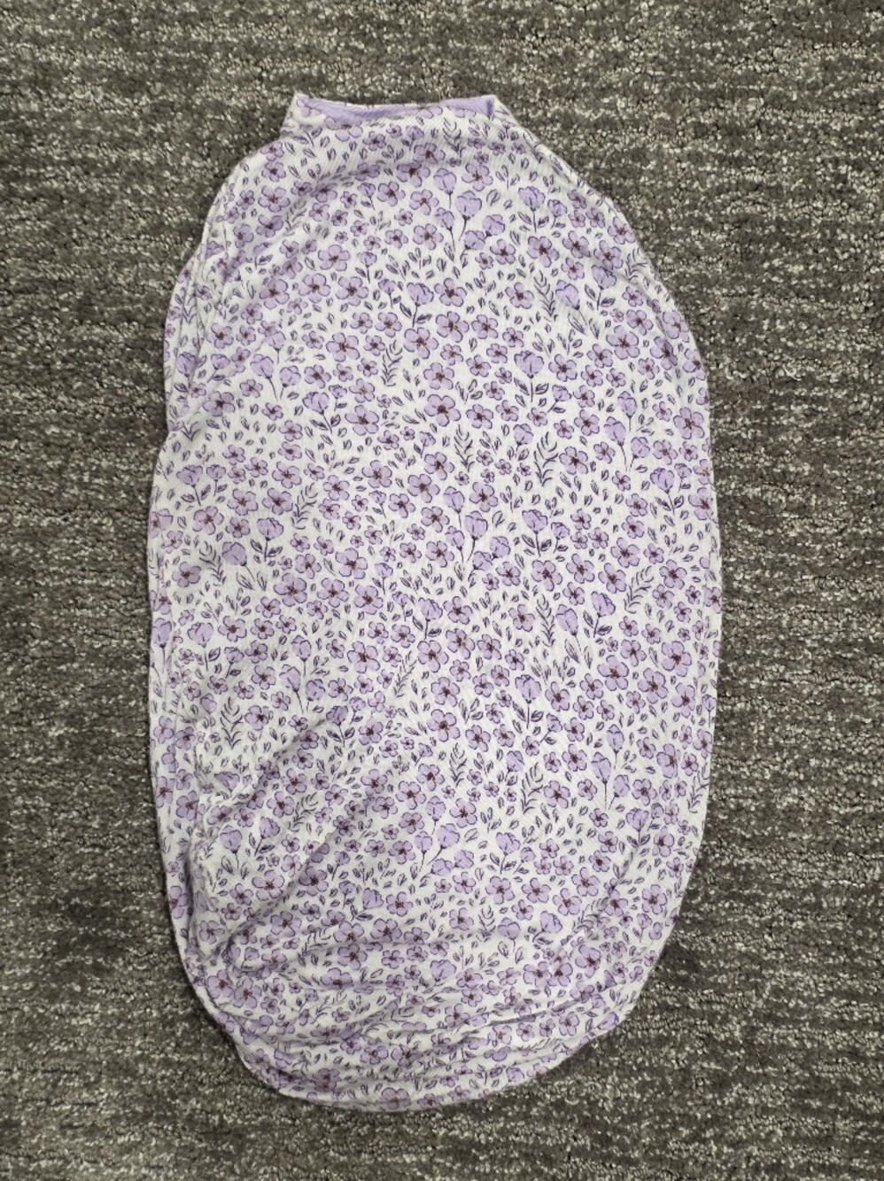 Purple Posies Cocoon Swaddle